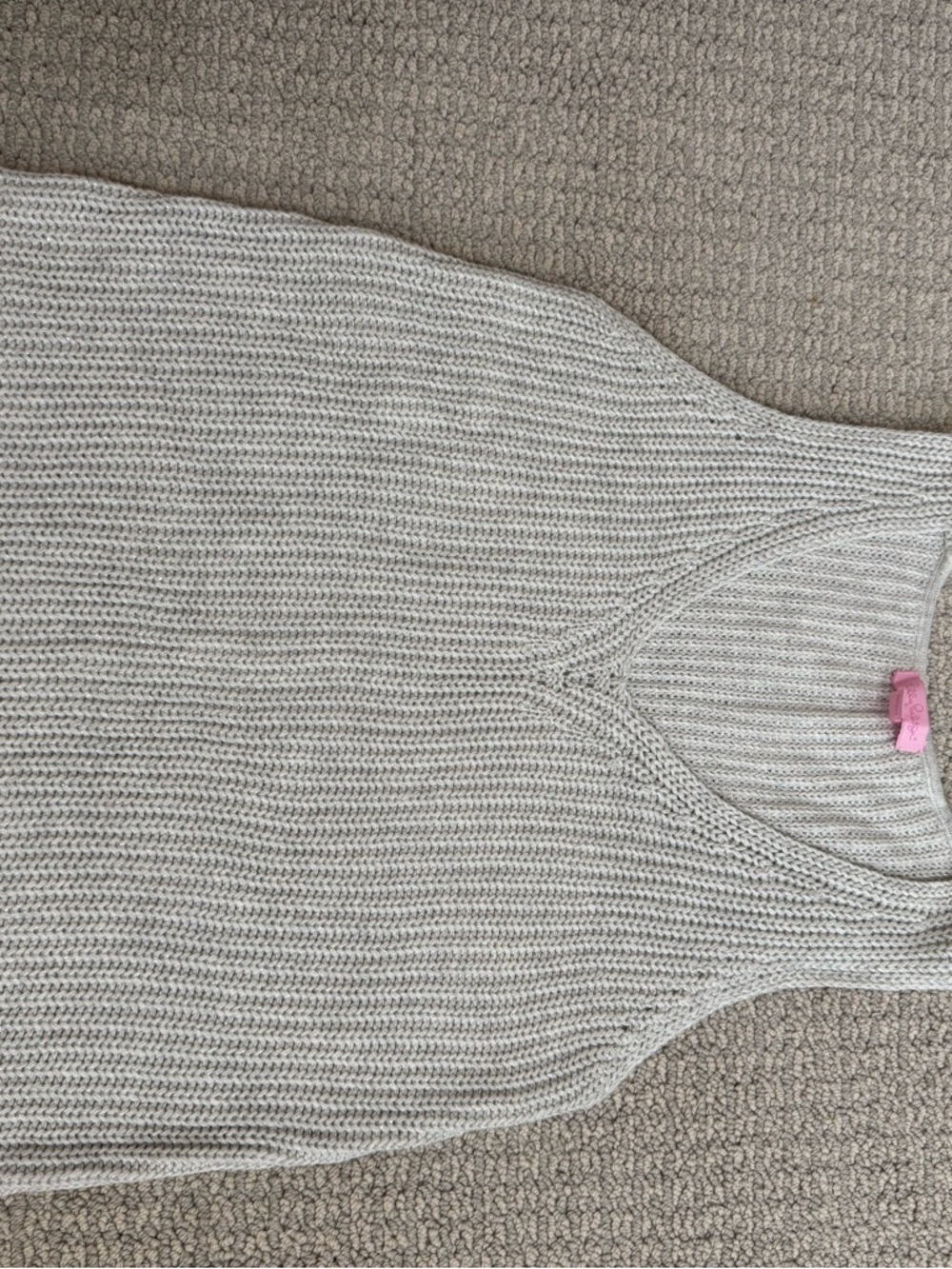 Lilly Pulitzer Cream Knit Sleeveless Tank
